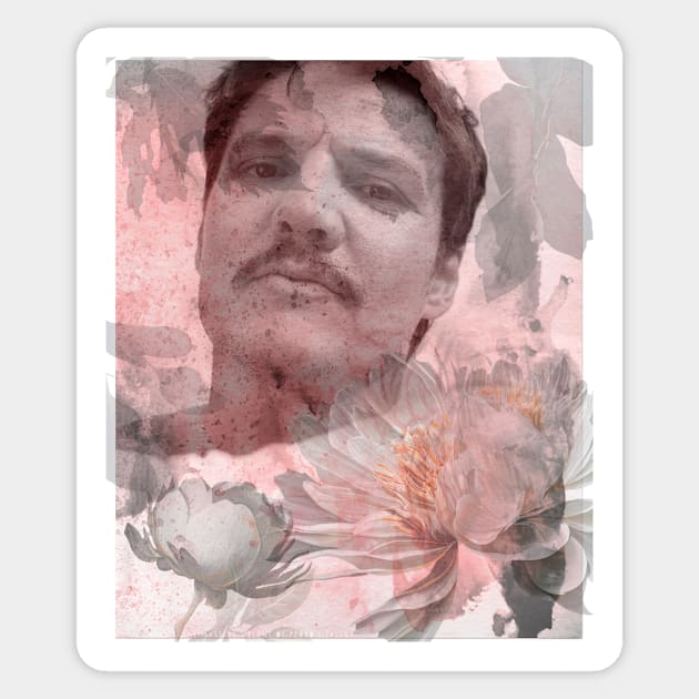 Pedro Pascal pink mist Sticker by ZelleDa